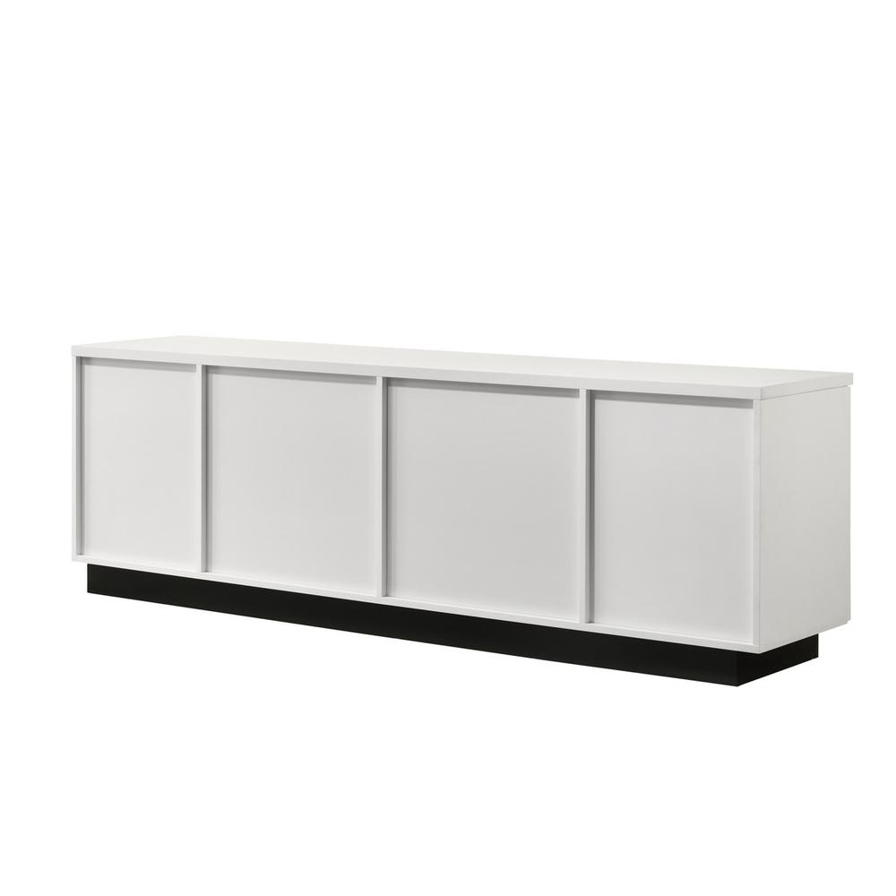 Matilda 70.5″W White Finish TV Stand with Drawers