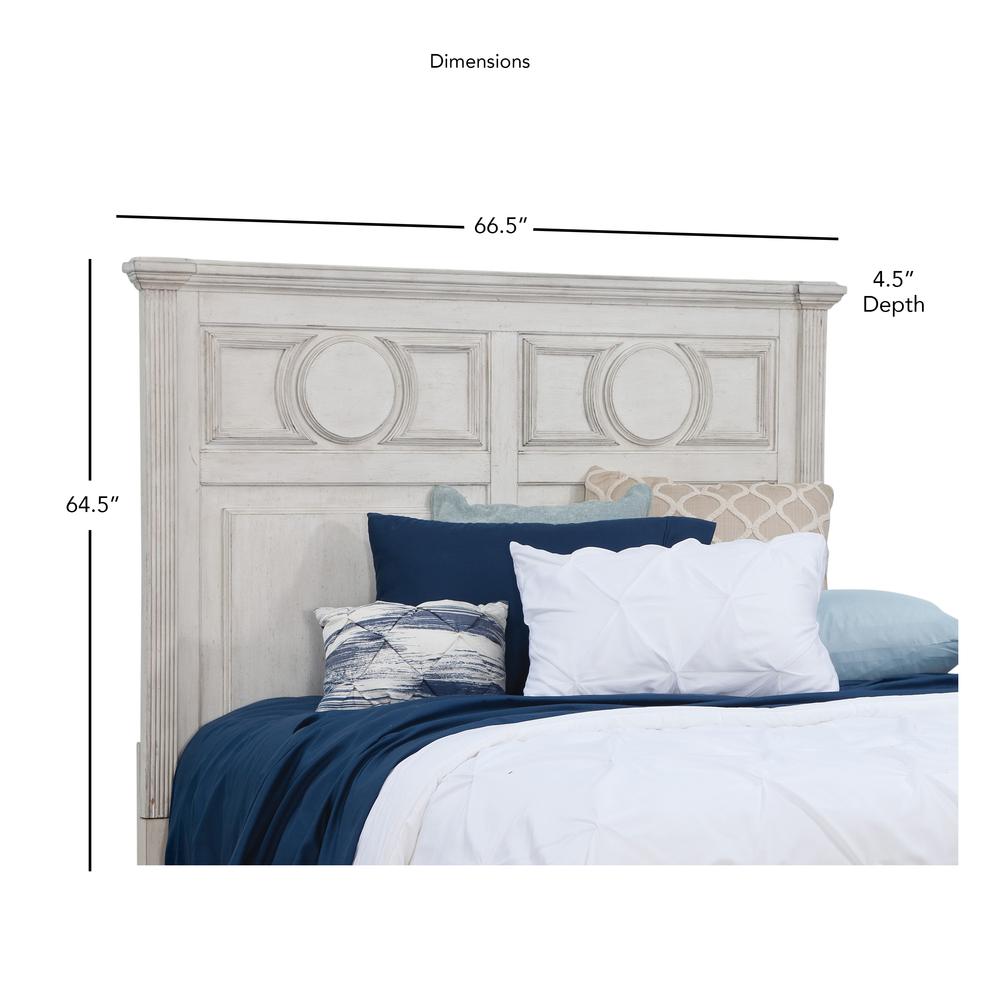 Brighten 5/0 Panel Headboard – Antique White