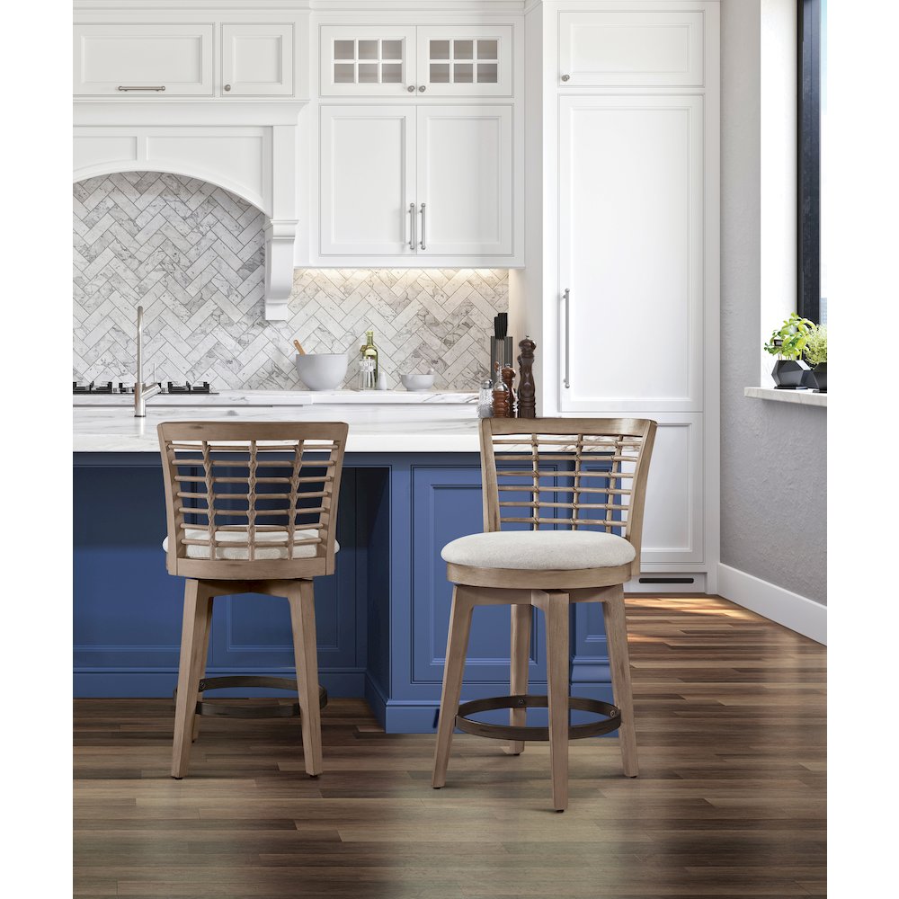 Beach Comber Counter Height Swivel Stool – Brown