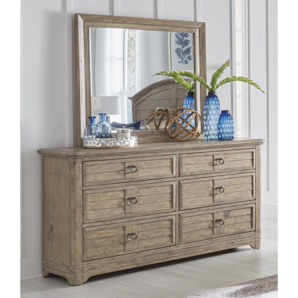 Meadowbrook Dresser and Mirror – Antique Sand