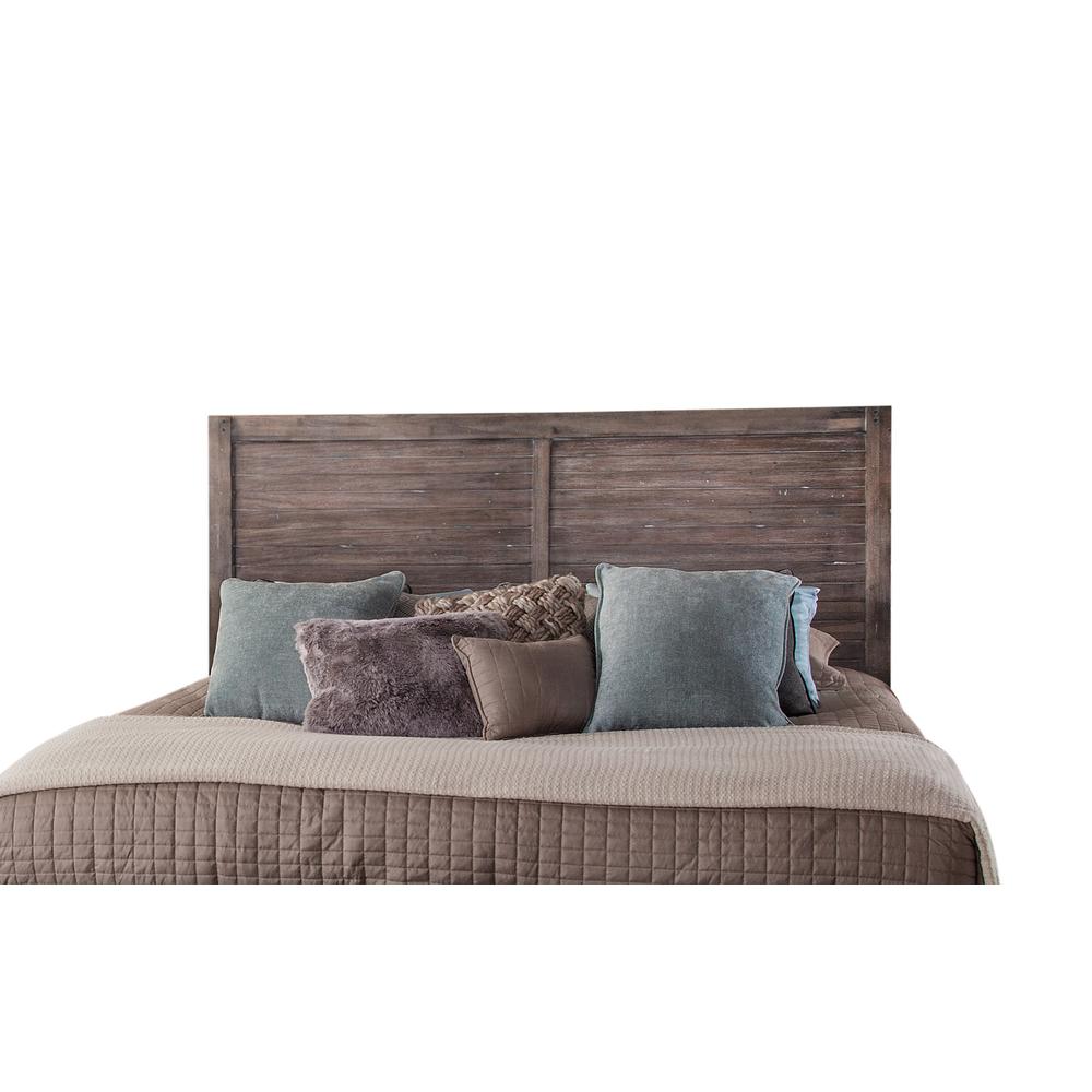 Aurora Panel 6/6 Headboard – Weathered Grey
