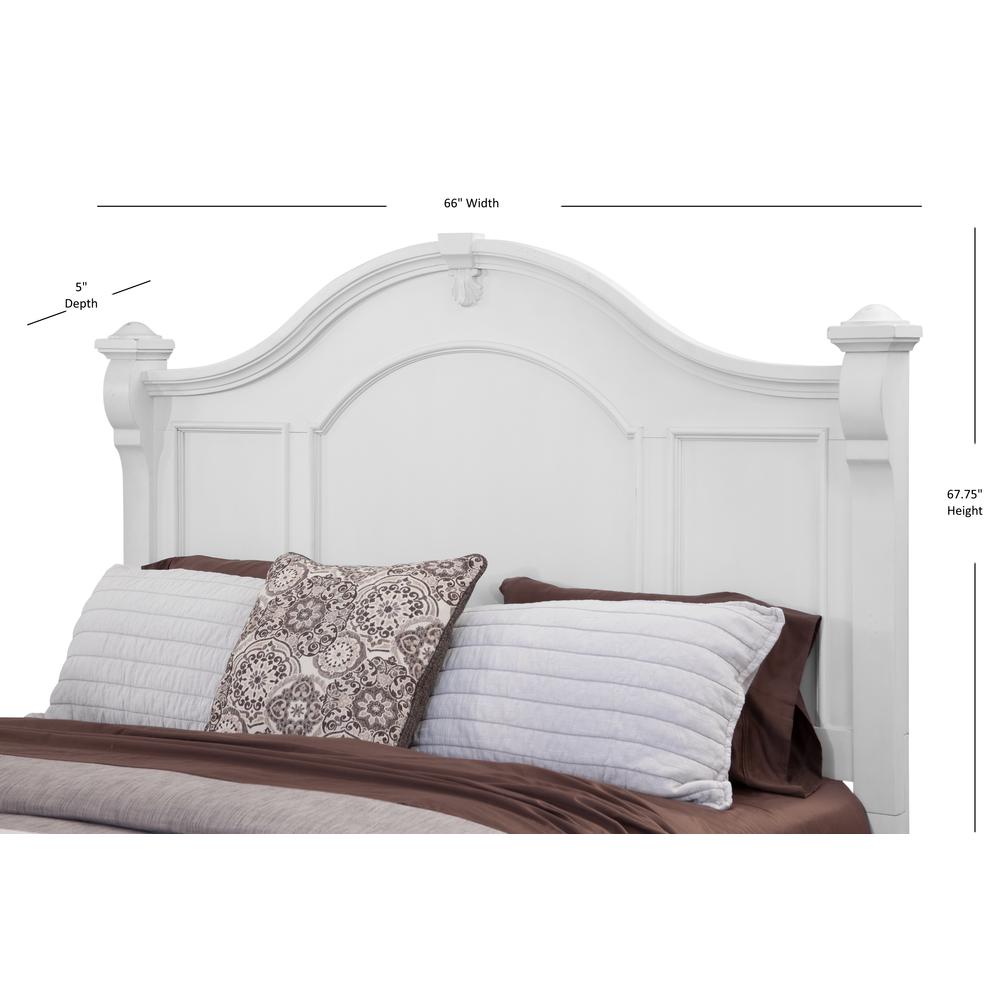 Heirloom 5/0 Poster Headboard – Antique White