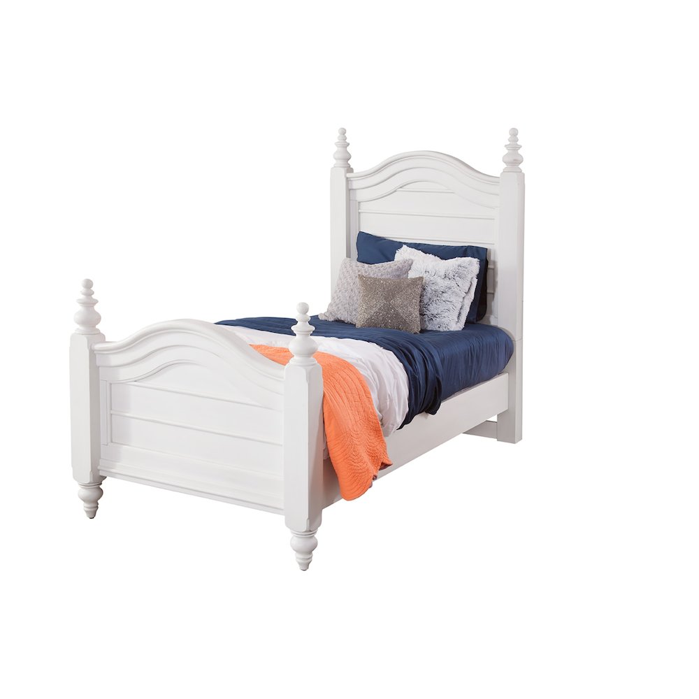 Rodanthe Twin Panel Bed – Dove White