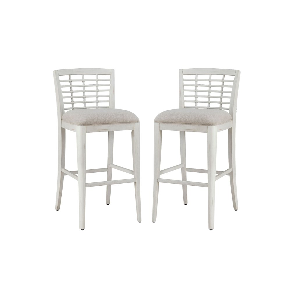 Beach Comber Bar Stool – Set of 2 – White