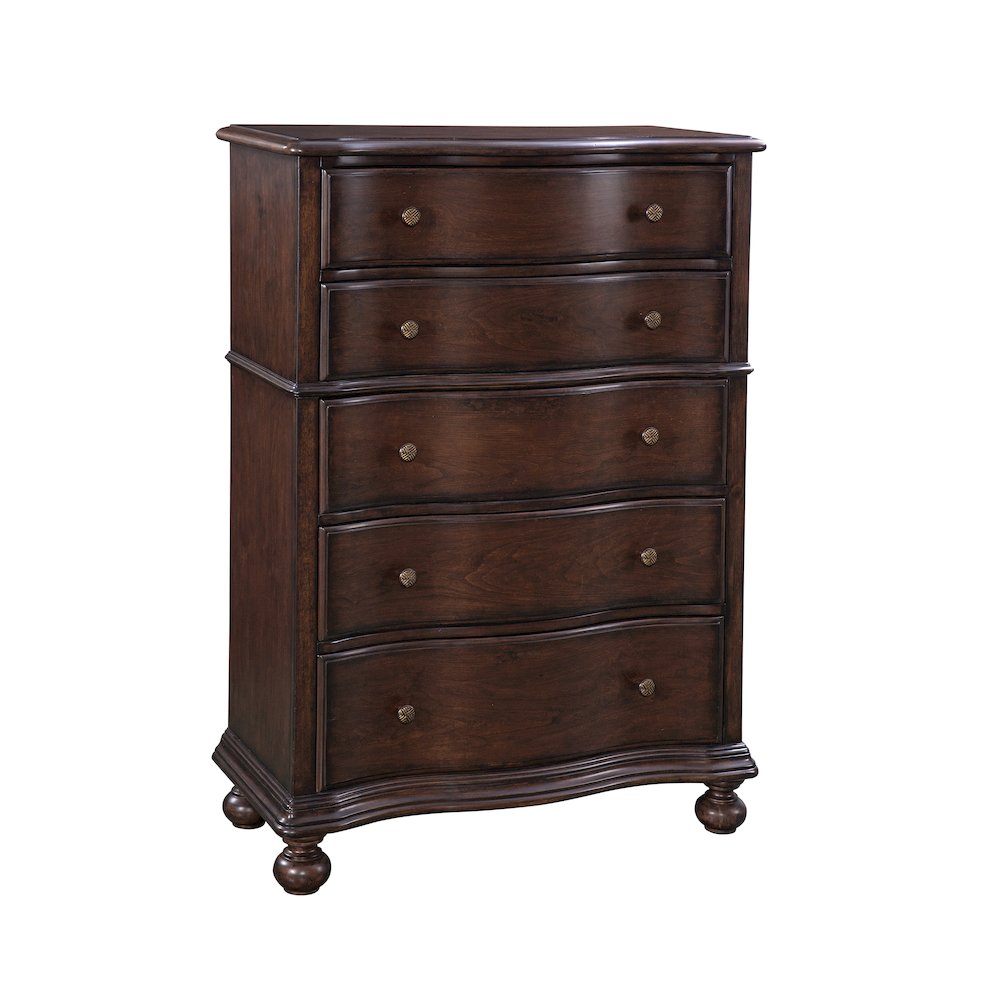 Rodanthe 5-Drawer Chest – Cherry Brunette
