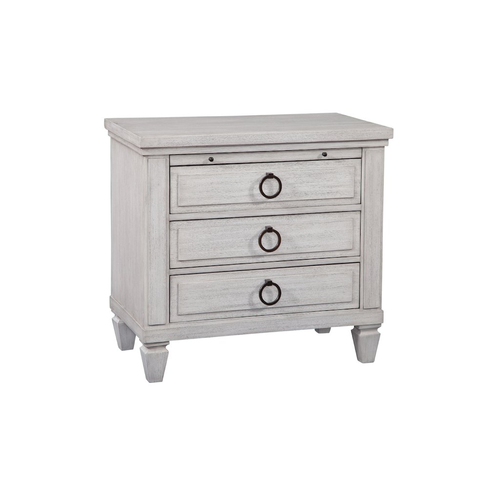 Salter Path 3-Drawer Nightstand – White with Grain