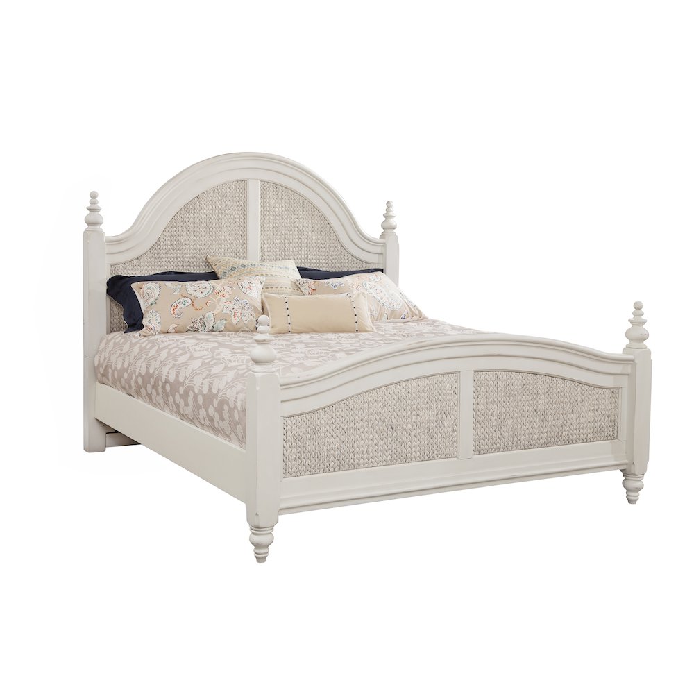 Rodanthe King Woven Bed – Dove White