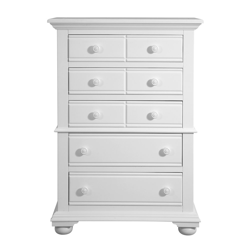 Cottage Traditions 5-Drawer Chest  – White Cottage