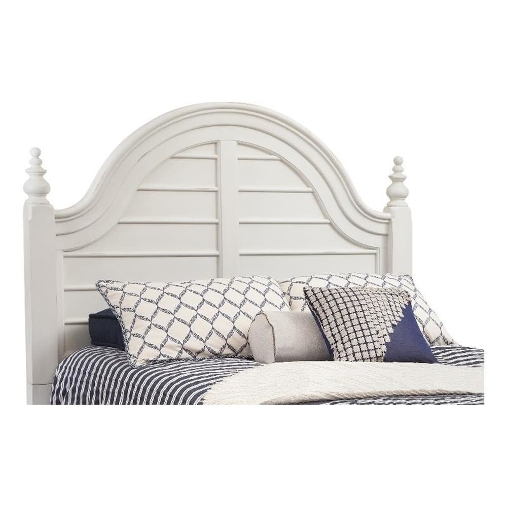 Rodanthe 6/6 Poster Headboard – Dove White