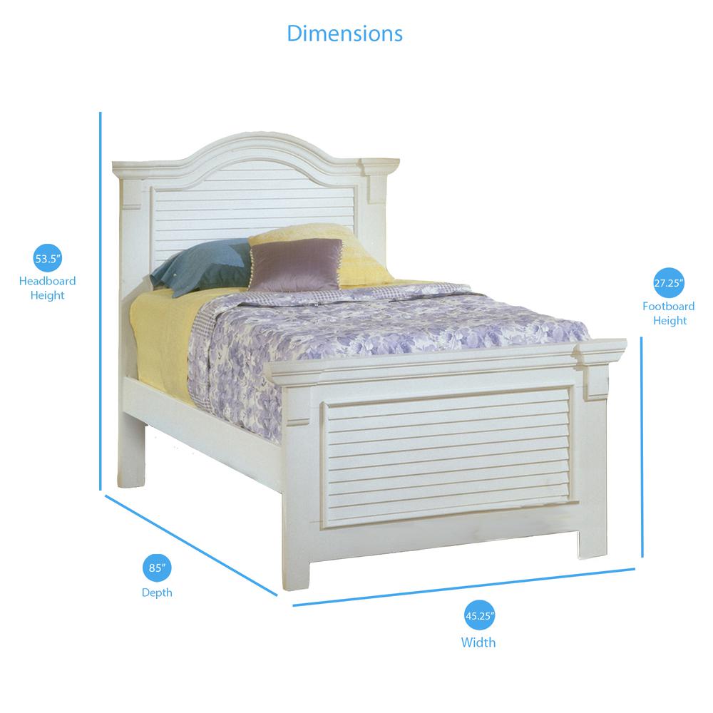 Cottage Traditions Twin Bed – White Cottage
