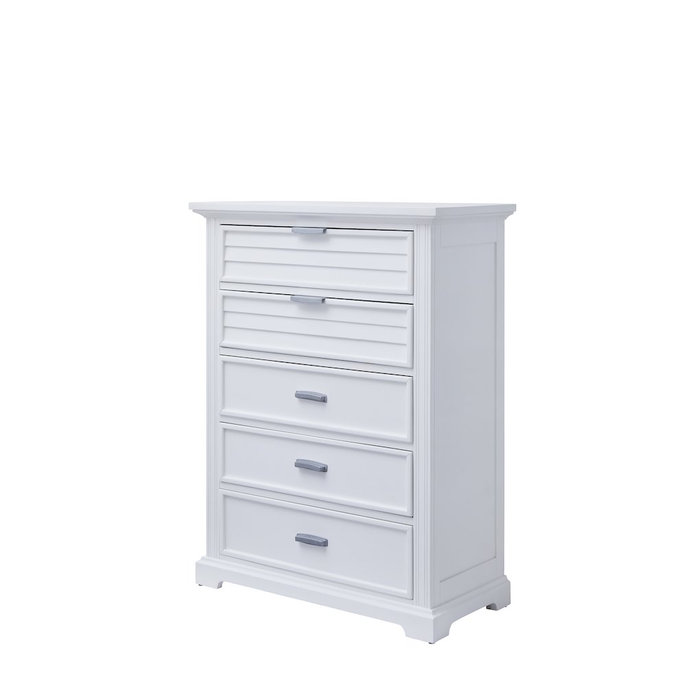Heritage Coast 5- Drawer Chest – Coastal White