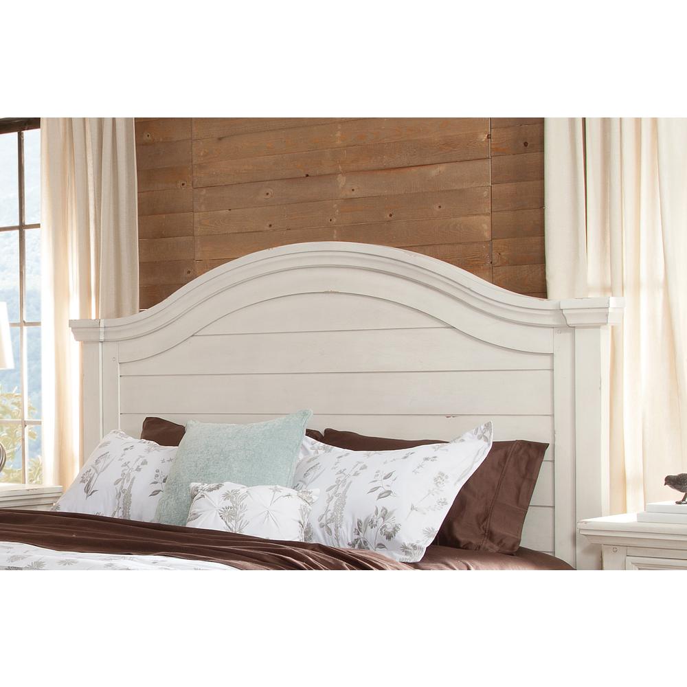 Stonebrook 5/0 Panel Headboard – Distressed Antique White