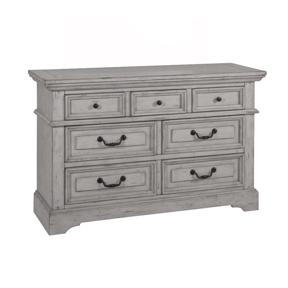 Stonebrook Double Dresser – Light Distressed Antique Gray