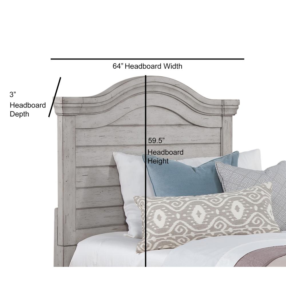 Stonebrook 4/6 Panel Headboard – Light Distressed Antique Gray