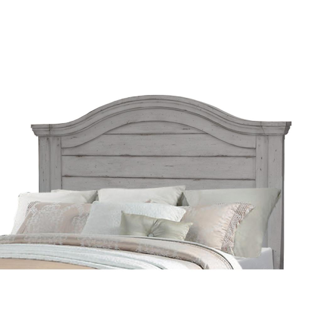 Stonebrook 5/0 Panel Headboard – Light Distressed Antique Gray