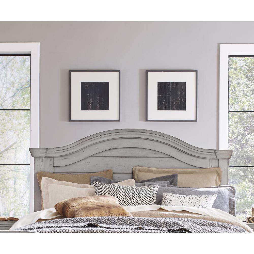 Stonebrook 5/0 Panel Headboard – Light Distressed Antique Gray