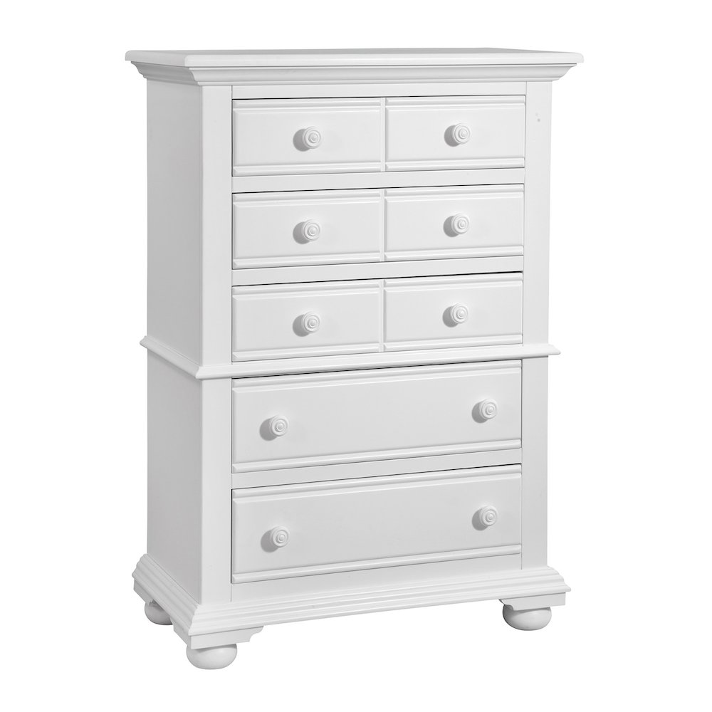Cottage Traditions 5-Drawer Chest  – White Cottage