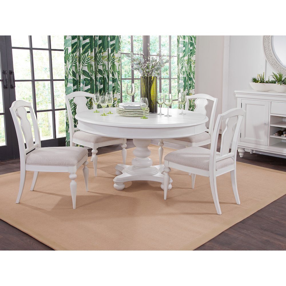 Rodanthe Dining Splat Back Side Chair – Set of 2 – Dove White