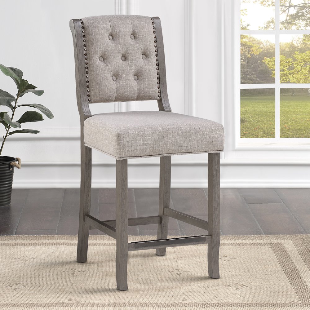 Luxe 26″ Stool – Gray