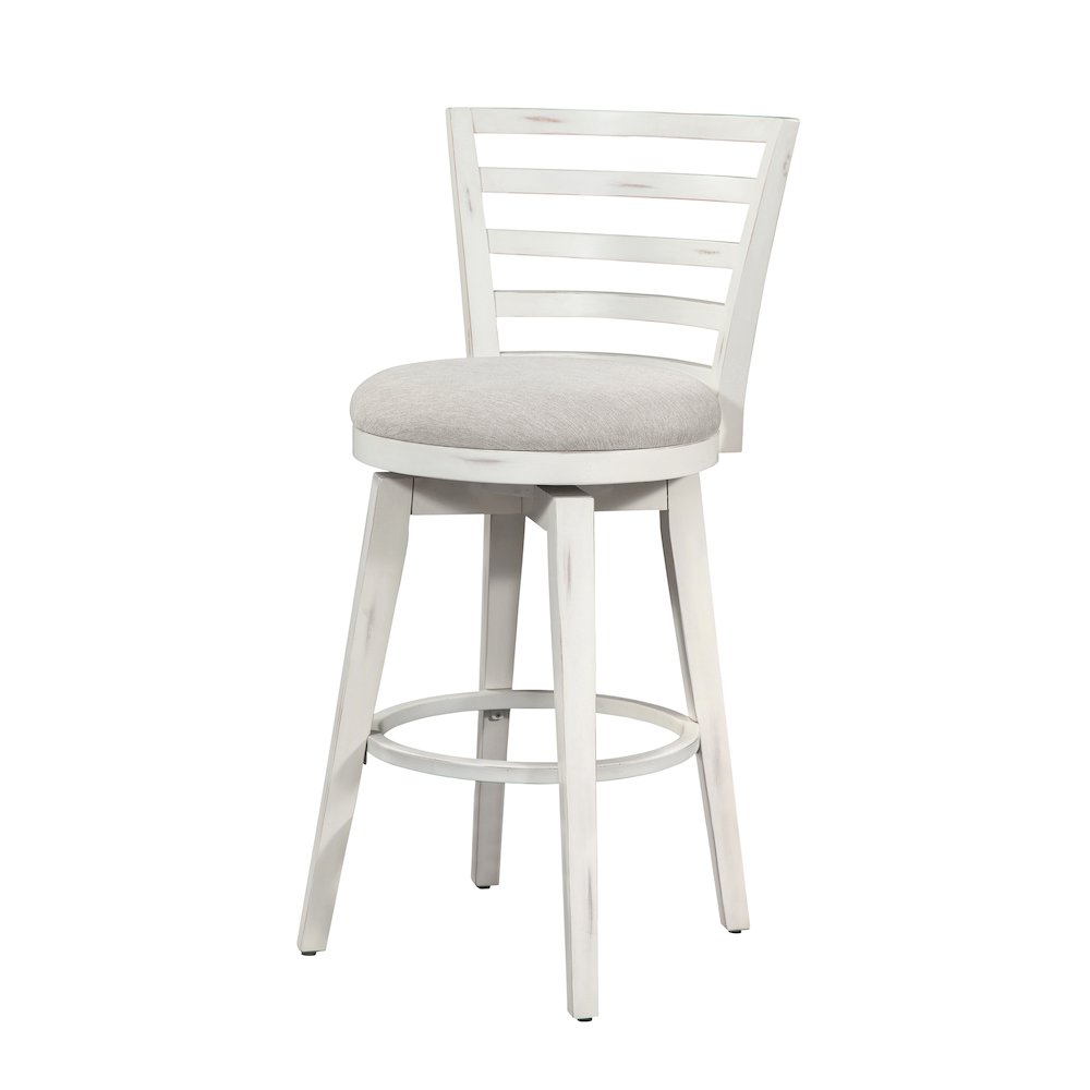 Meadowbrook Bar Height Swivel Stool – Whitewashed