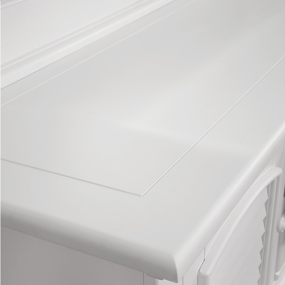 Cottage Traditions High Dresser with Mirror – White Cottage