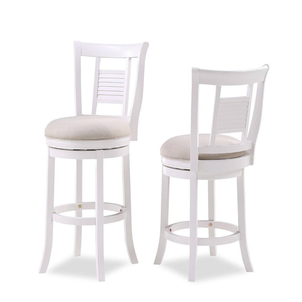 Palmer 26″ Swivel Stool – Antique White