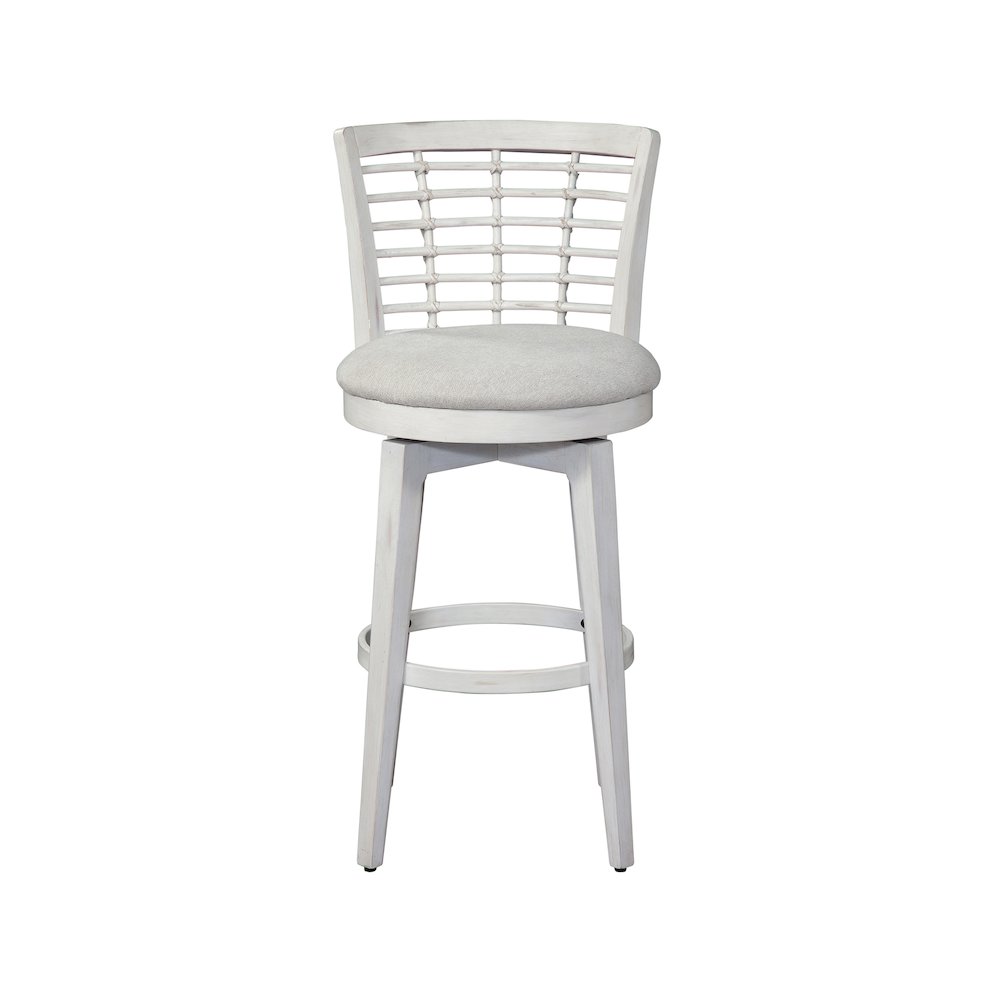Beach Comber Bar Height Swivel Stool – Weathered White