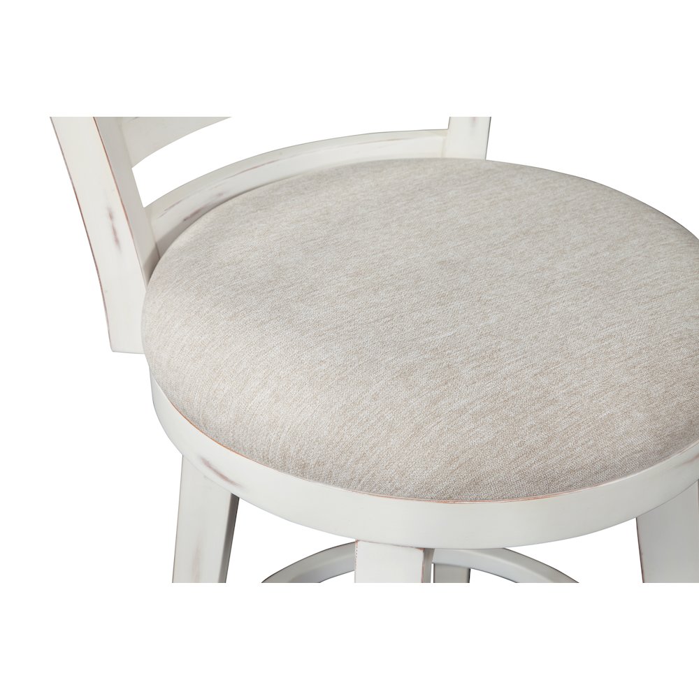 Meadowbrook Bar Height Swivel Stool – Whitewashed