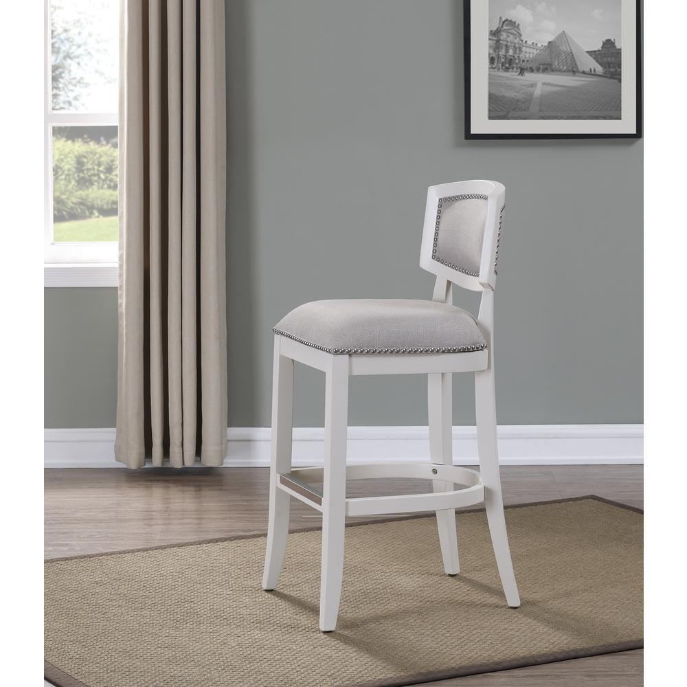 Beverly 26″ Stool – Off White Finish