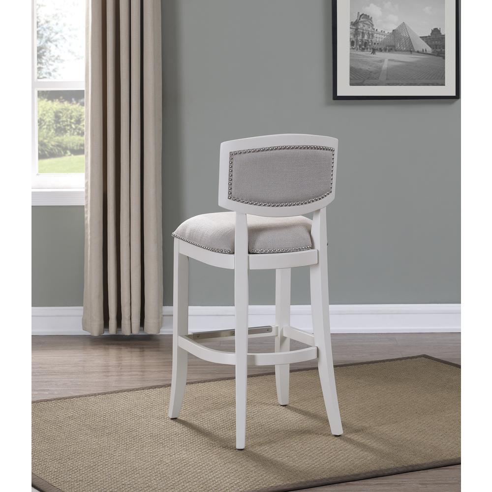 Beverly 26″ Stool – Off White Finish