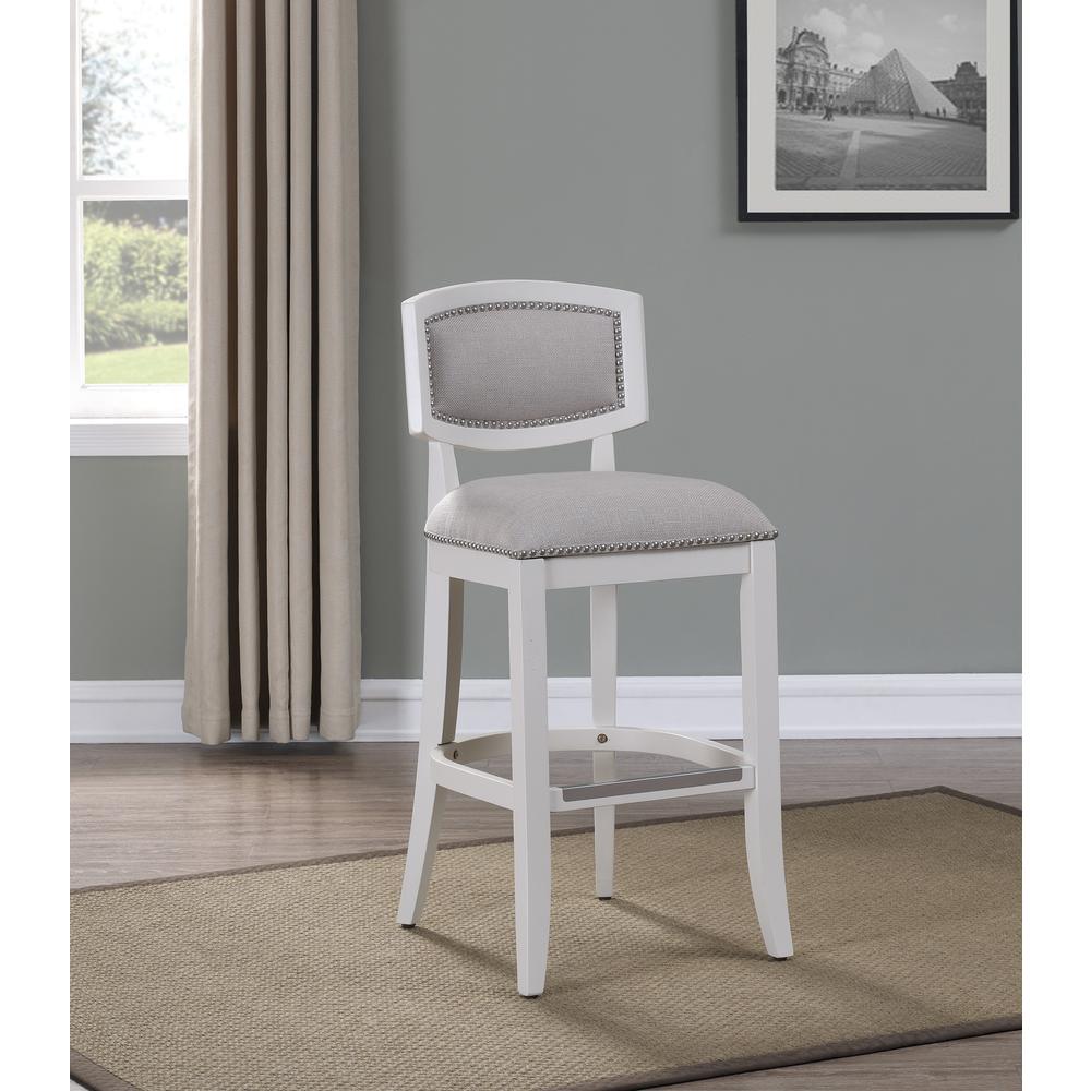 Beverly 26″ Stool – Off White Finish