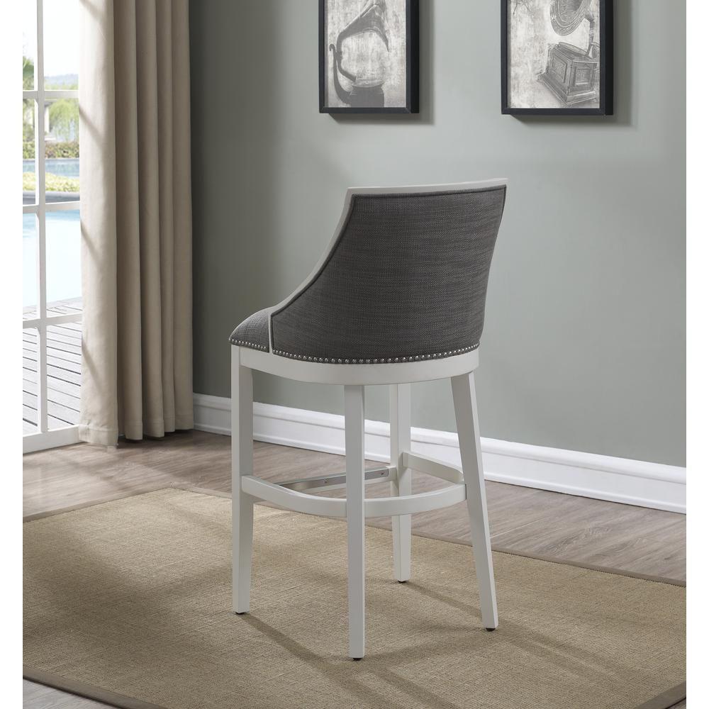 Keller 30″ Stool – Off White Finish
