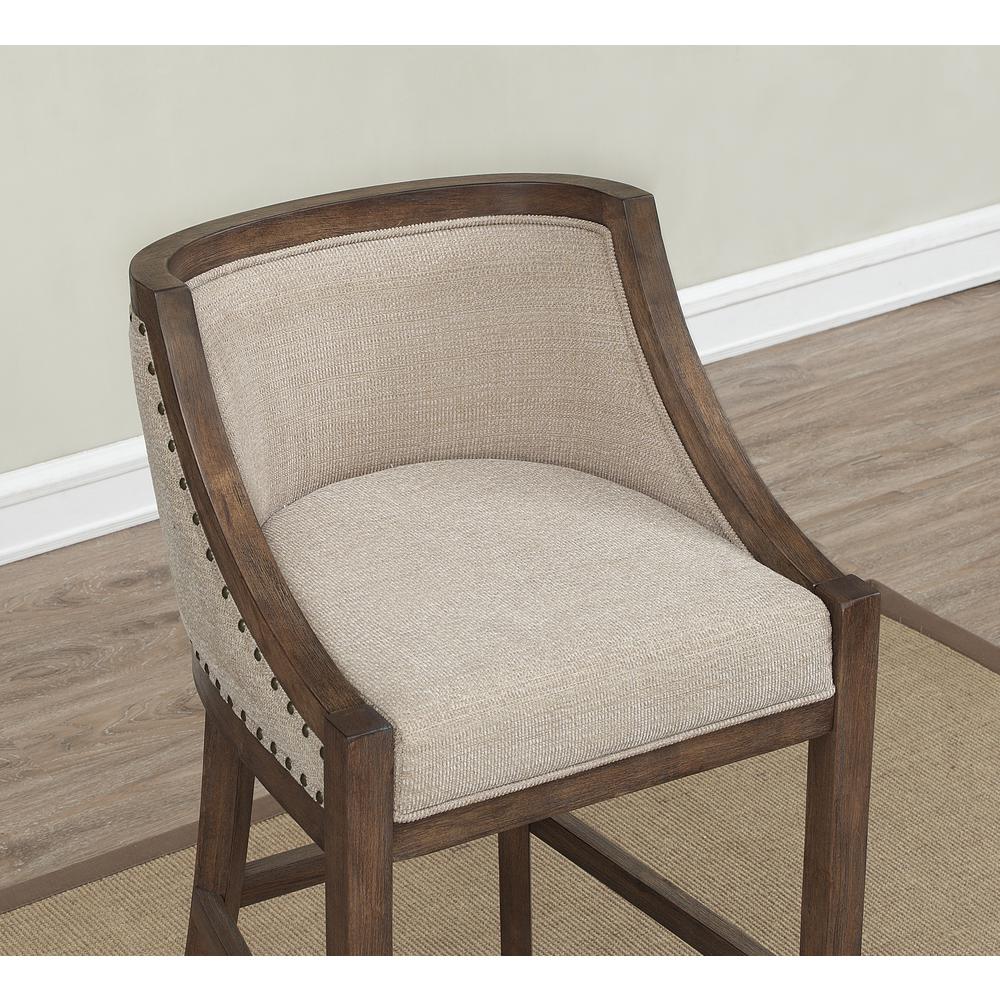 Michelle 26″ Bar Stool – Warm Brown