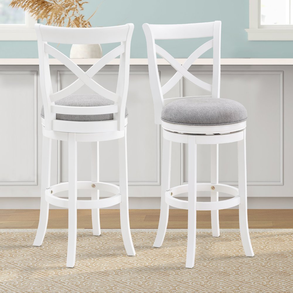 Belmont 30″ Stool – White