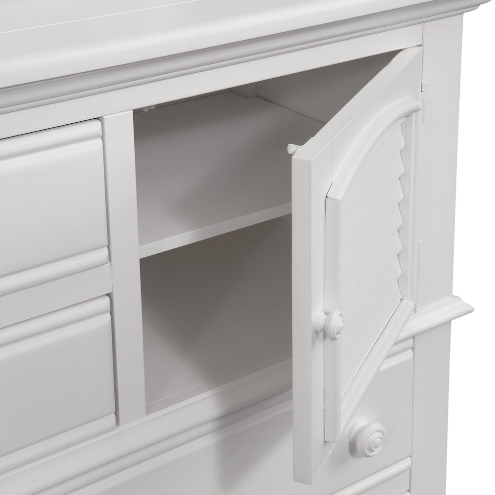 Cottage Traditions High Dresser with Mirror – White Cottage