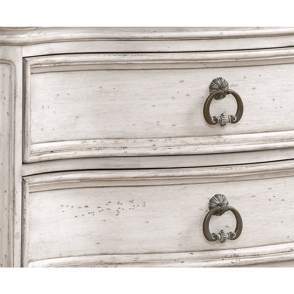 Genoa 3-Drawer Nightstand – Antique White