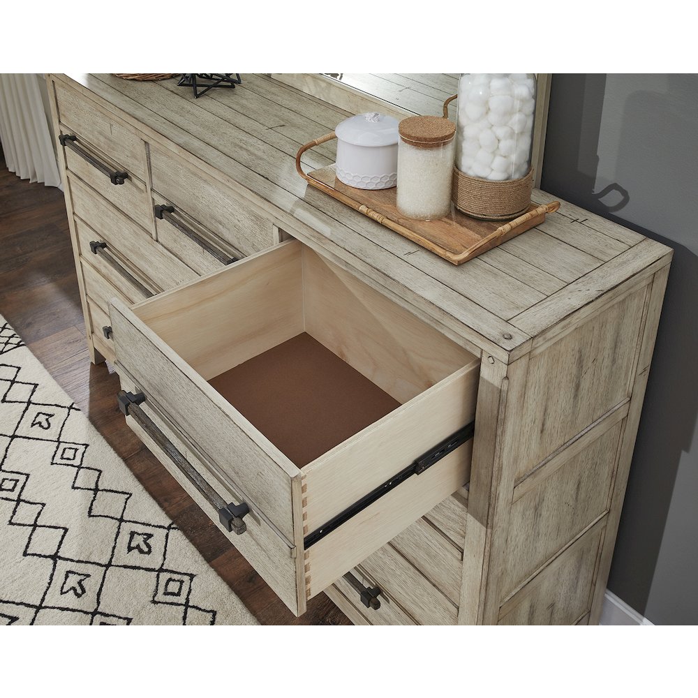 Aurora Dresser with Mirror – Whitewash