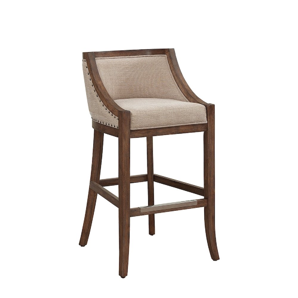 Michelle 30″ Bar Stool – Warm Brown