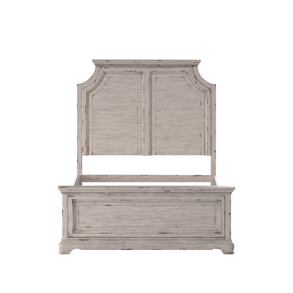 Providence Queen Panel Bed – Antique White