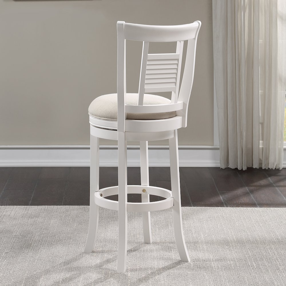 Palmer 30″ Swivel Stool – Antique White
