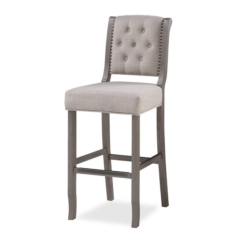 Luxe 30″ Stool – Gray