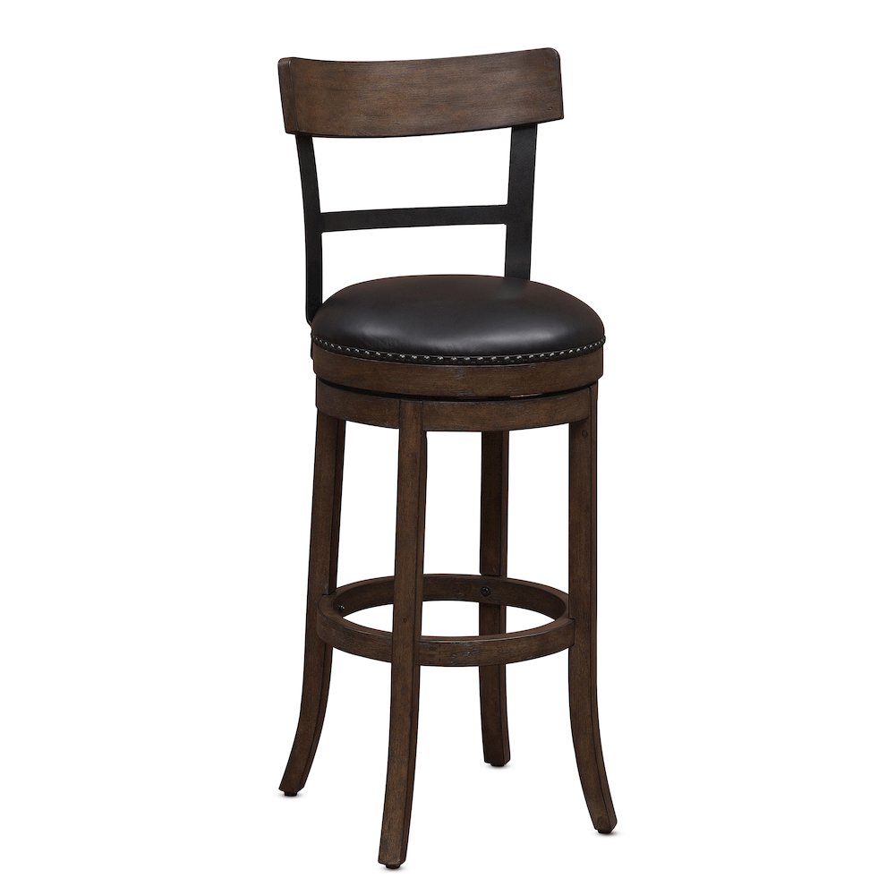 Taranto 30″ Bar Swivel Stool – Washed Brown
