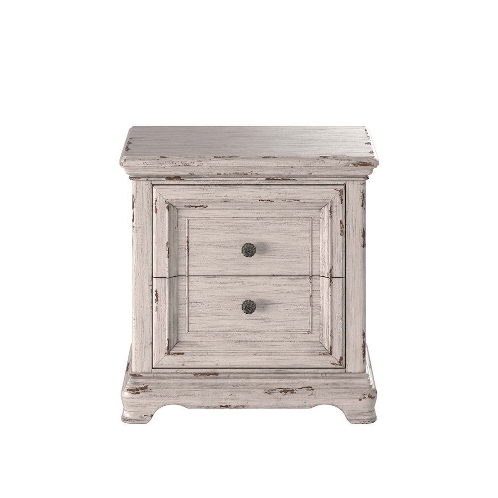 Providence 2-Drawer Nightstand – Antique White