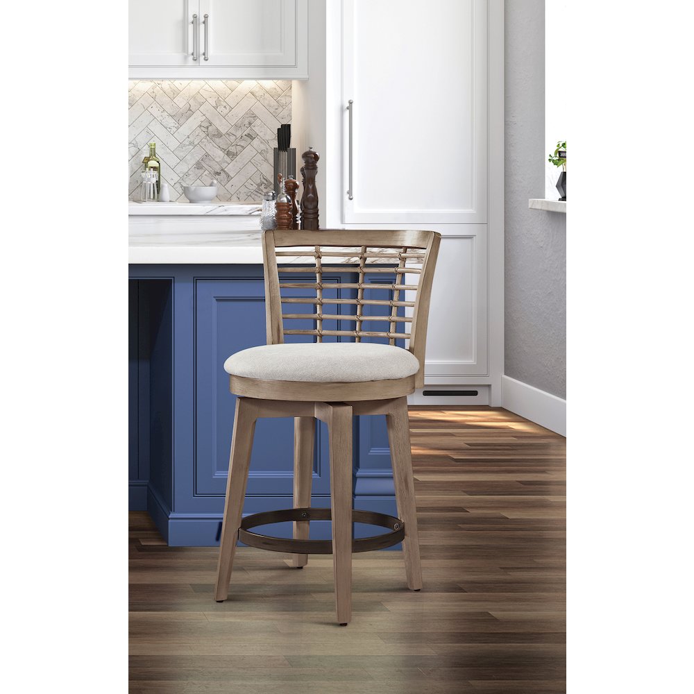 Beach Comber Counter Height Swivel Stool – Brown