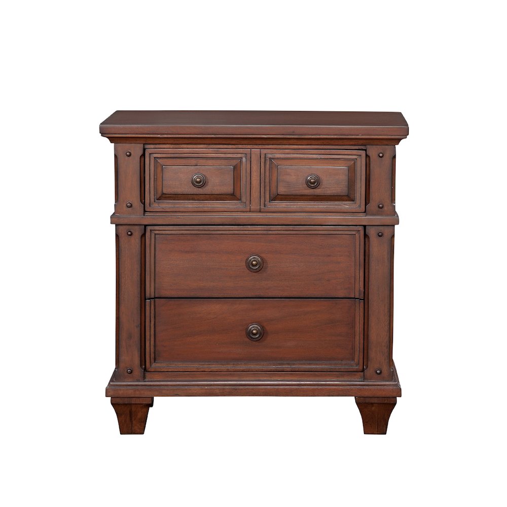 Sedona 3-Drawer Nightstand – Cinnamon Cherry