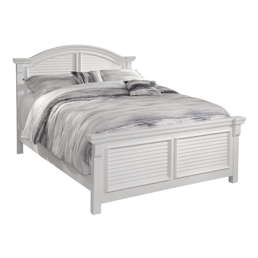 Cottage Traditions King Bed – White Cottage