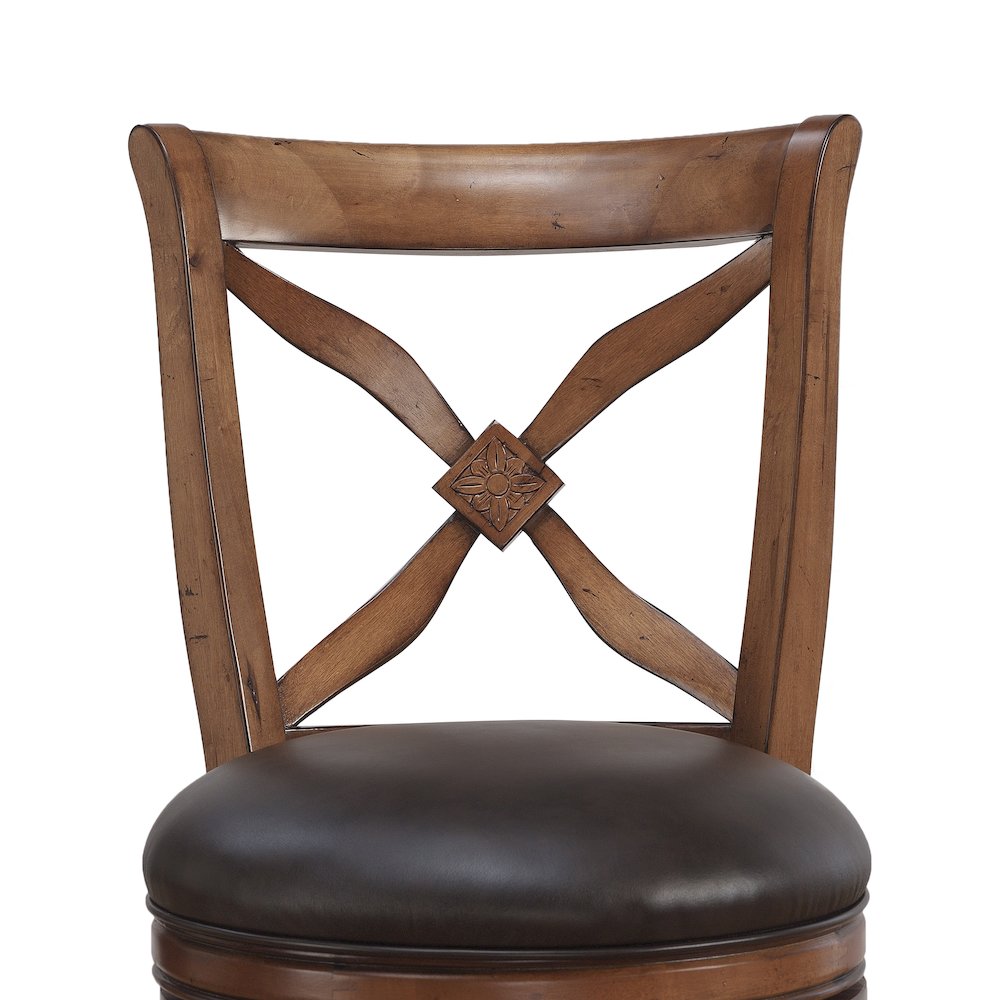 Provence 34″ Swivel Stool – Light Oak