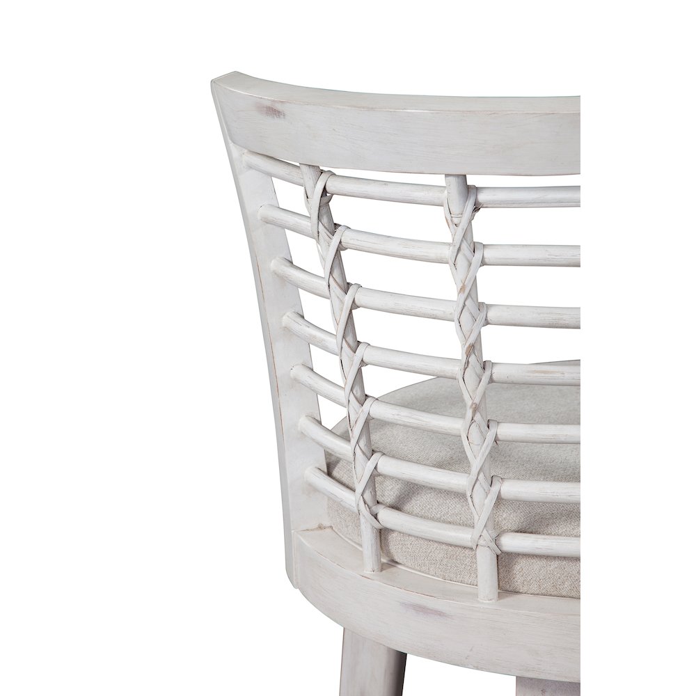 Beach Comber Bar Height Swivel Stool – Weathered White