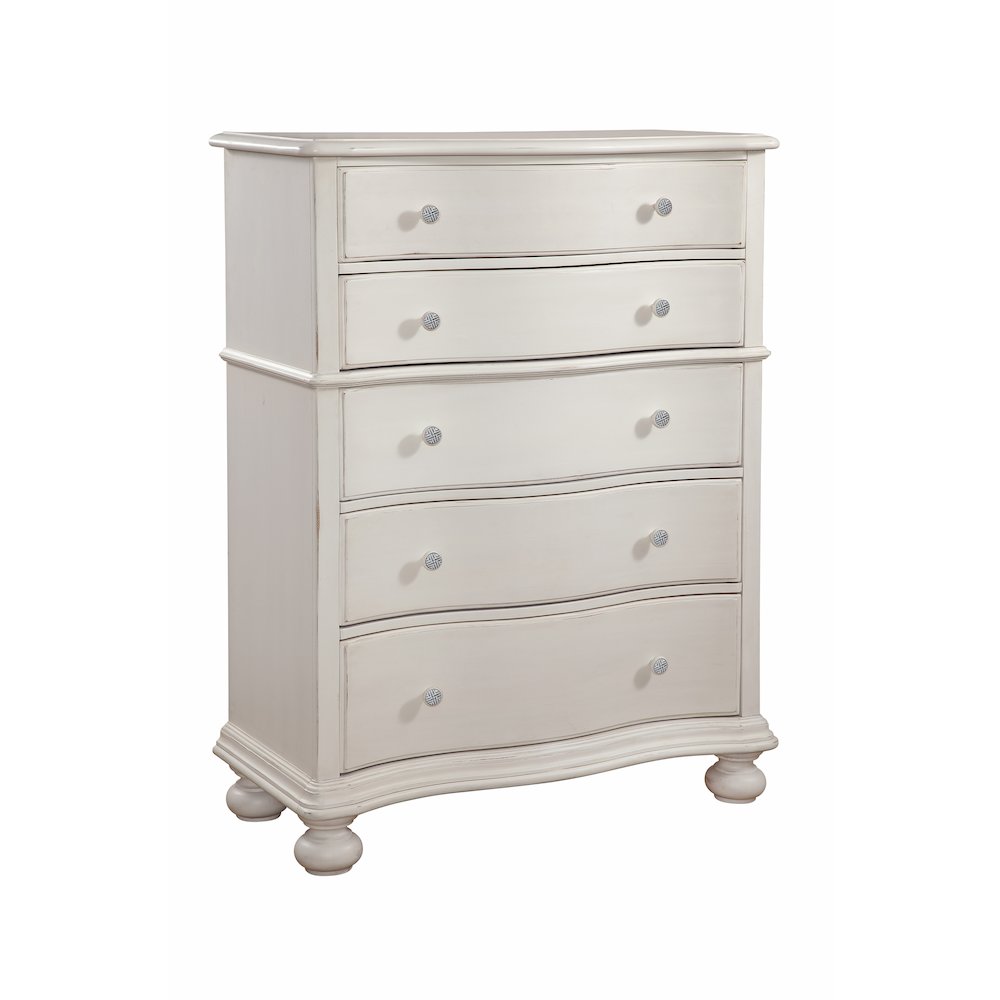 Rodanthe 5-Drawer Chest – Dove White