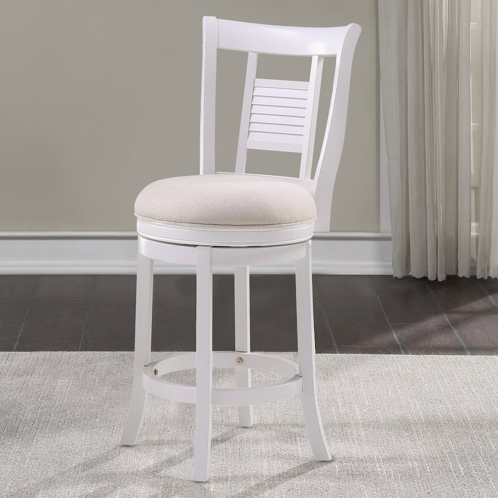 Palmer 26″ Swivel Stool – Antique White